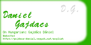 daniel gajdacs business card