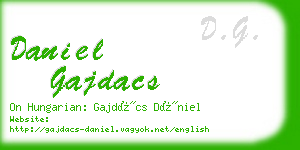 daniel gajdacs business card
